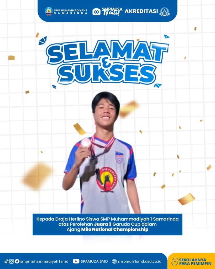 Selamat & Sukses atas diraihnya Juara 3 Garuda Cup dalam Ajang Milo National Championship
