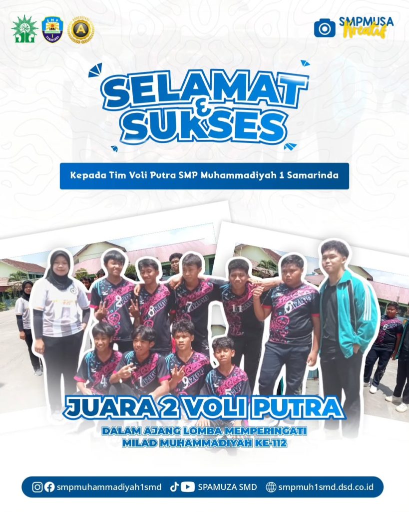 Selamat & Sukses atas diraihnya Juara 2 Voli dalam Ajang Milad Muhammadiyah ke-112